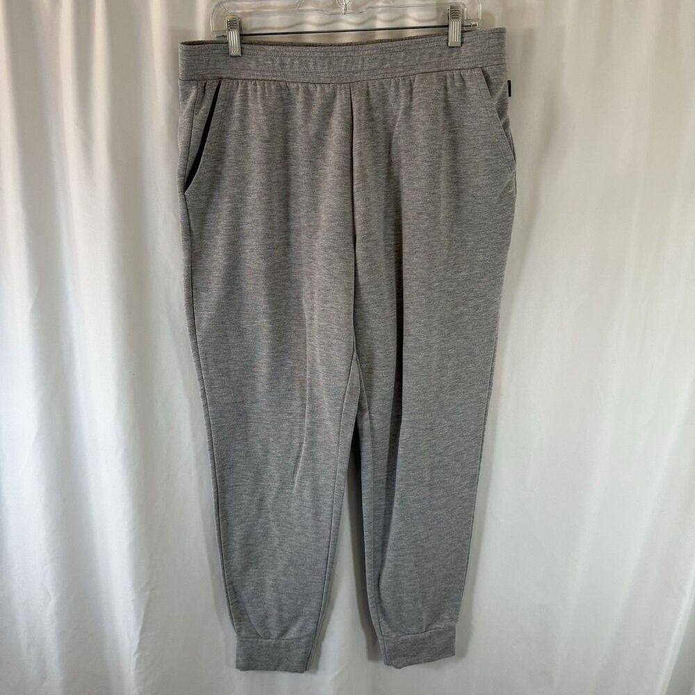 Eddie Bauer Lounge Joggers Women's Large Grey Pockets Elastic Waist Pull On
